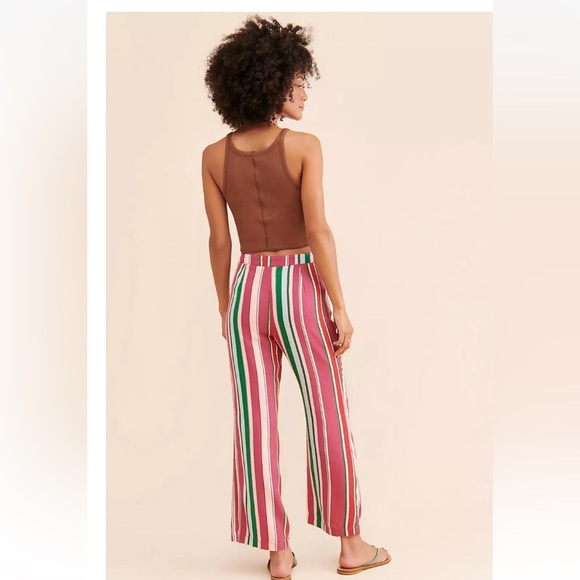 Free People Colorful Stripe La Paz Flare Pants - Picture 3 of 16